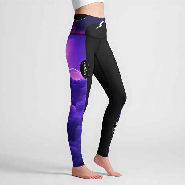 KMG Mk II speedSurge Violet high waist leggings right side view