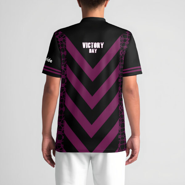 Victory Day Fine Wine mens sports jersey back view