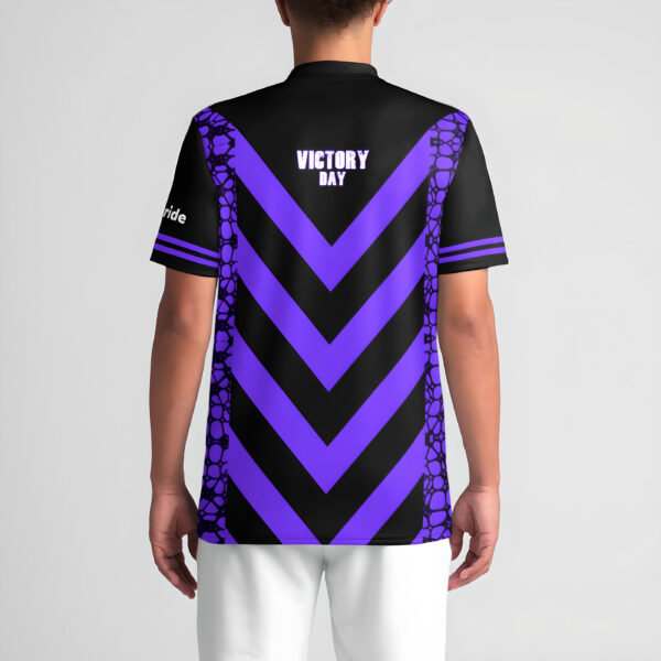 Victory Day Sublime Purple mens sports jersey back view