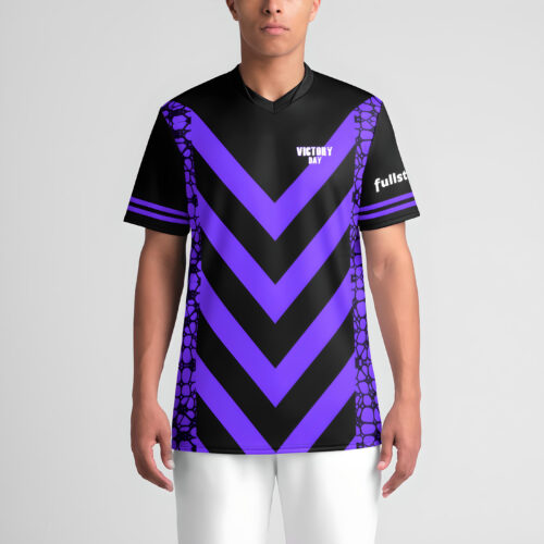 Victory Day Sublime Purple mens sports jersey front view